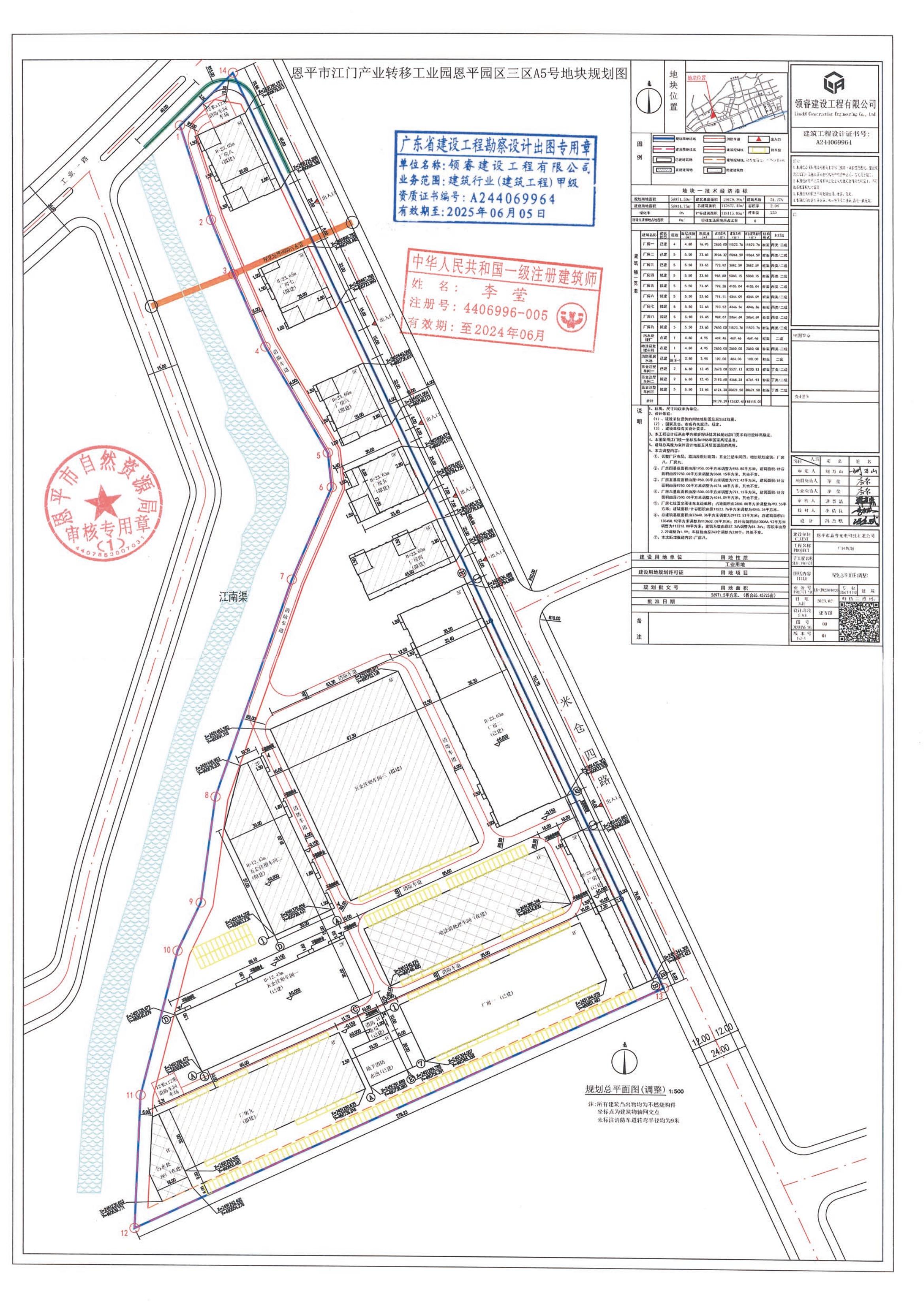 【批后公告】关于快猫
江门产业转移工业园恩平园区三区A5号地块规划总平图（调整方案）_00.jpg