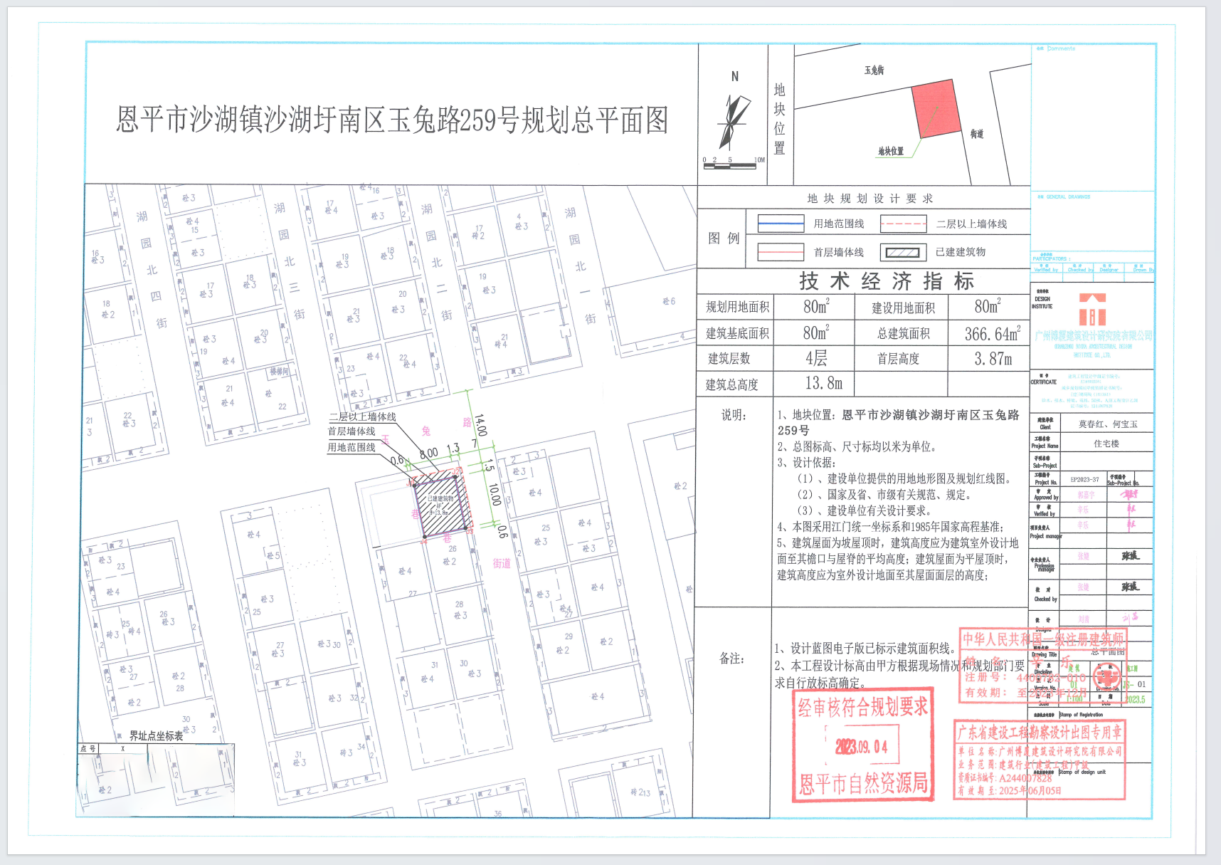 【批后公告】快猫
沙湖镇沙湖圩南区玉兔路259号（莫春红、何宝玉）总平面图.png