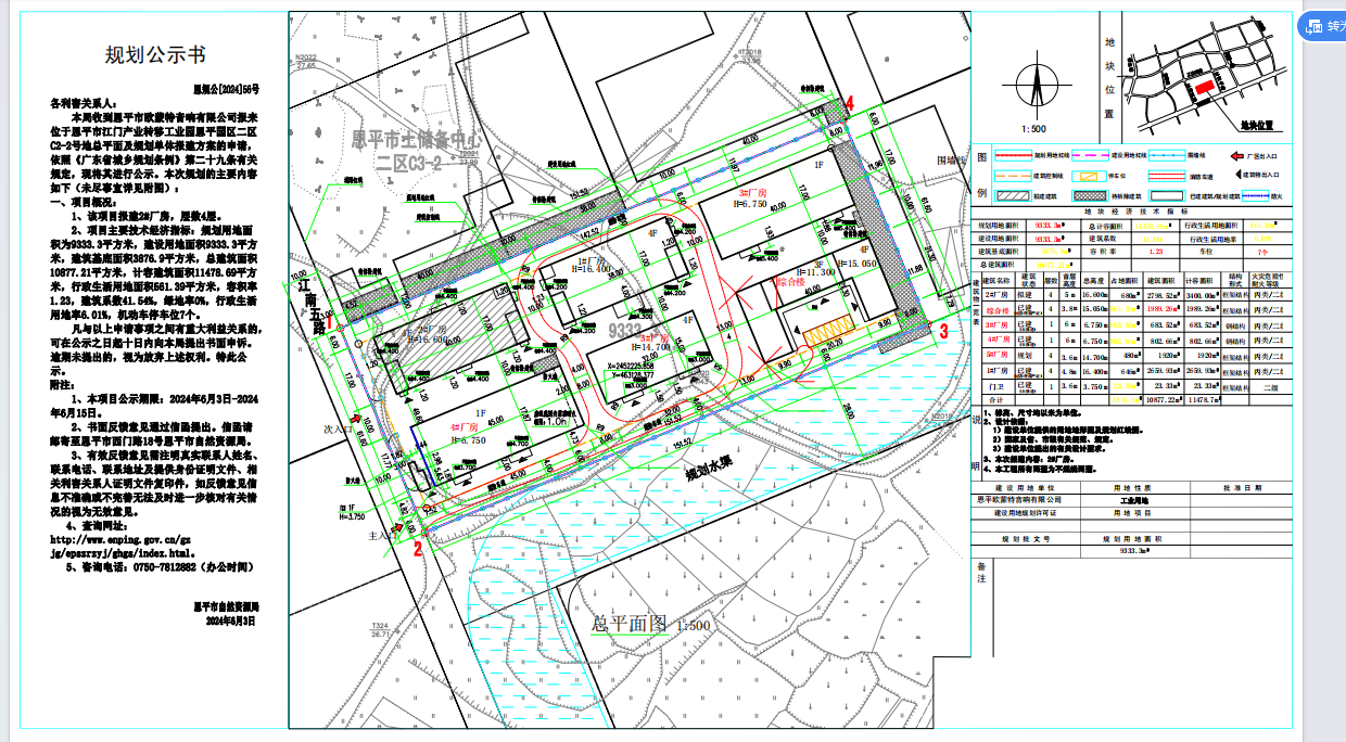 56.快猫
江门产业转移工业园恩平园区二区C2-2号地总平面及规划单体报建方案.png