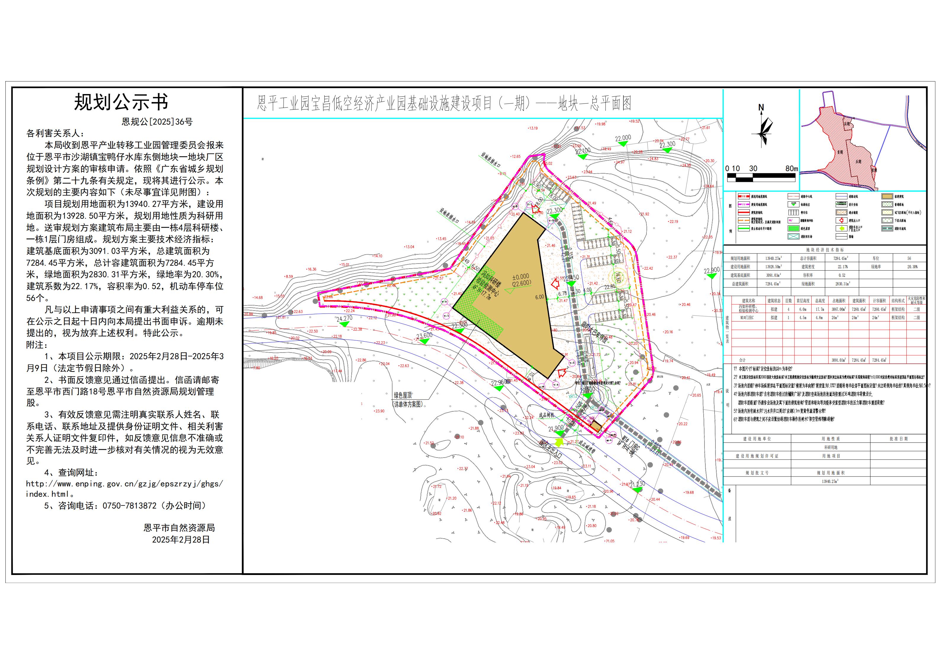 恩规公[2025]36号 规划公示书 关于快猫
沙湖镇宝鸭仔水库东侧地块一（恩平产业转移工业园管理委员会）的规划公示书.jpg