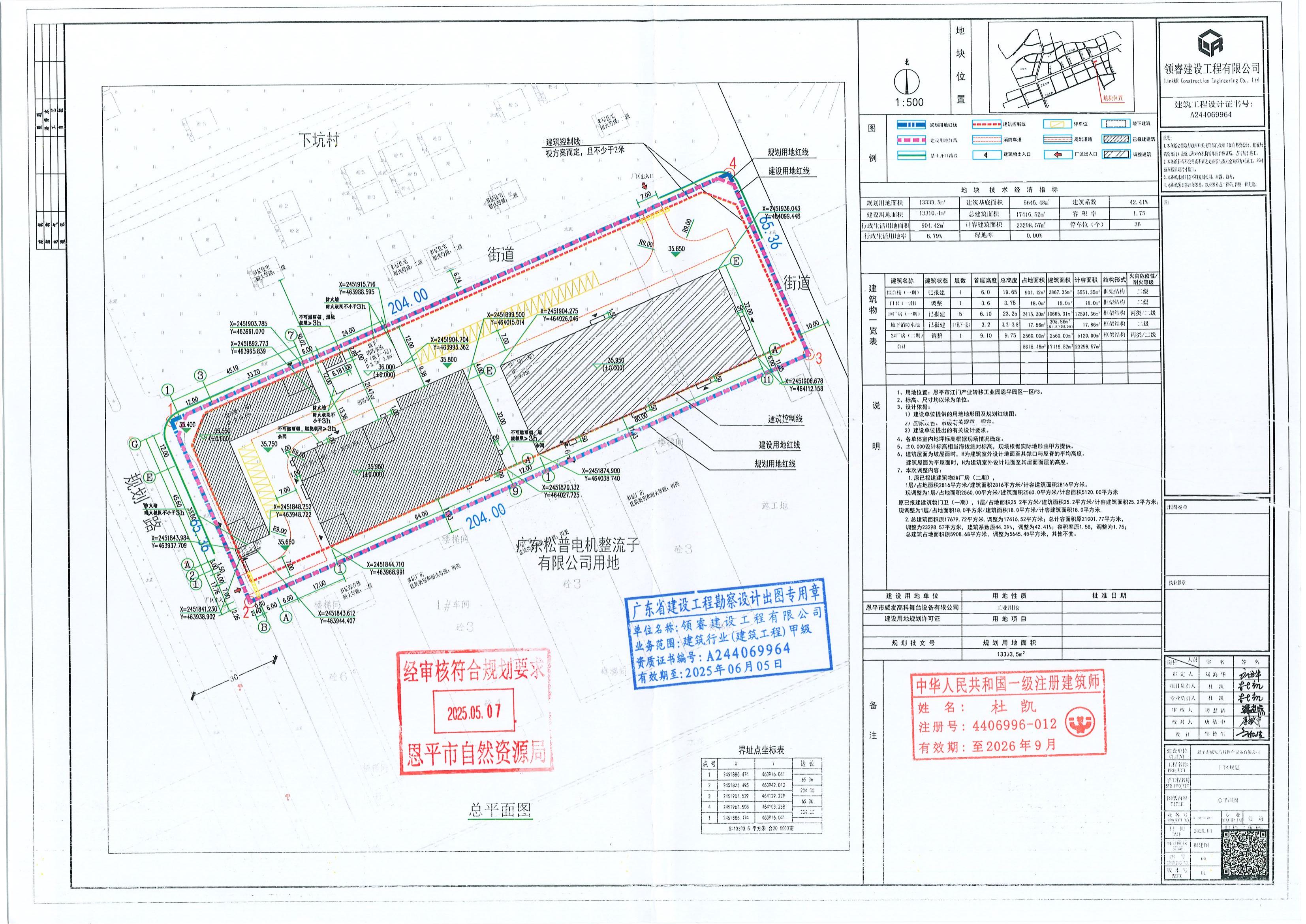【批后公告】快猫
威发高科舞台设备有限公司厂房综合楼及配套设施建设项目（门卫(一期））、（2#厂房(二期））_00.jpg