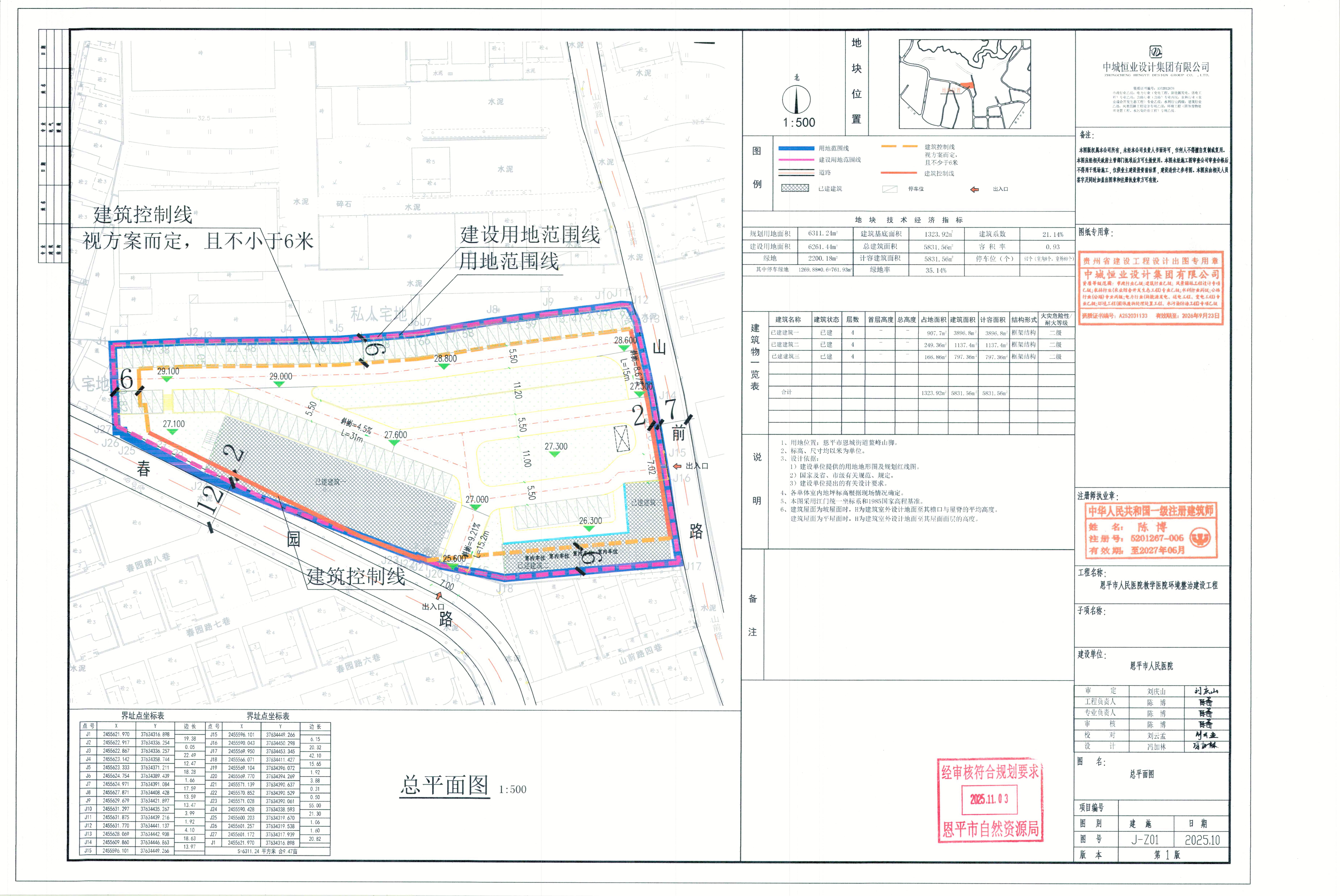【批后公告】快猫
人民医院教学医院环境整治建设工程总平方案（快猫
恩城街道鳌峰山脚（快猫
人民医院））.jpg